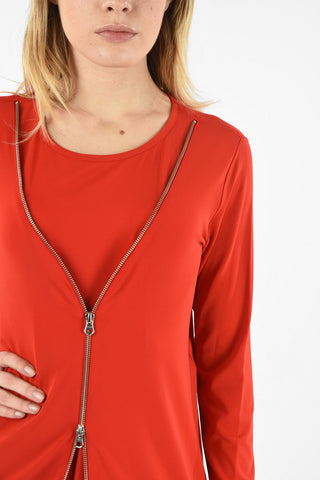MM6 FULL ZIP A-LINE DRESS