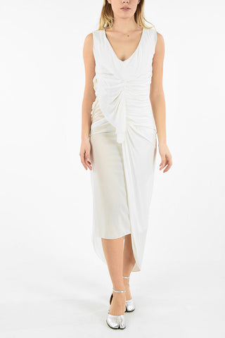 MM0 DRPED ASYMMETRICAL BODYCON DRESS