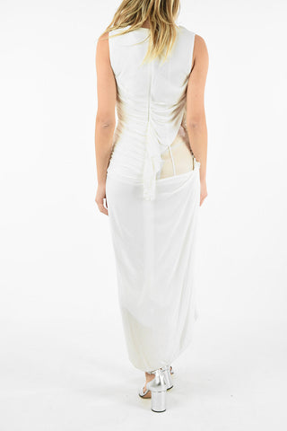 MM0 DRPED ASYMMETRICAL BODYCON DRESS