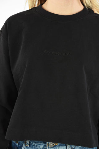 Crop ODICE EMBOSS Crewneck Sweatshirt