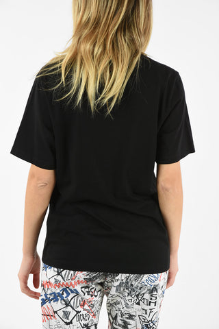 MM6 RELAX FIT CREWNECK PRINTED T-SHIRT