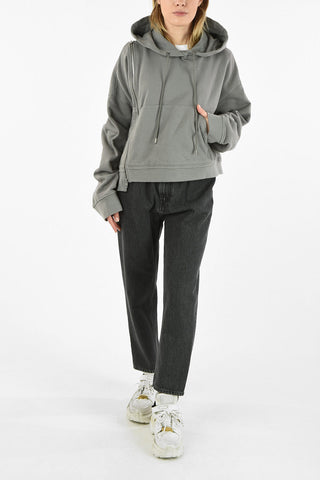 MM1 SIDE ZIP LOOPBACK CROPPED BOXY FIT HOODIE