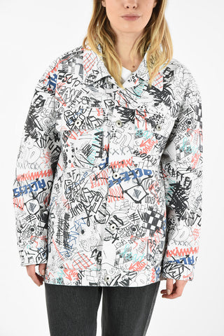 MM1 GRAFFITI PAINT OVERSIZE DENIM JACKET