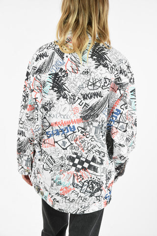 MM1 GRAFFITI PAINT OVERSIZE DENIM JACKET