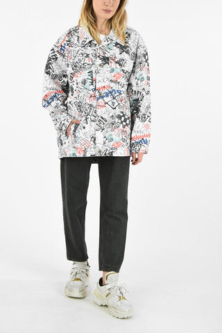 MM1 GRAFFITI PAINT OVERSIZE DENIM JACKET