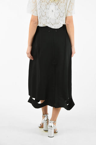MM1 HIGH-WAIST CUT OUT WRAP SKIRT