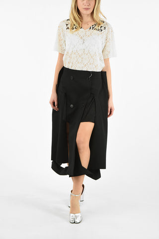 MM1 HIGH-WAIST CUT OUT WRAP SKIRT