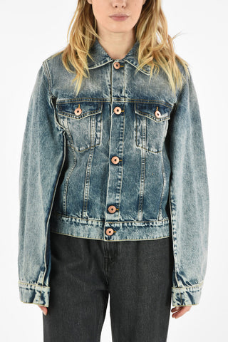 MM1 GIUBBOTTO IN DENIM CROP