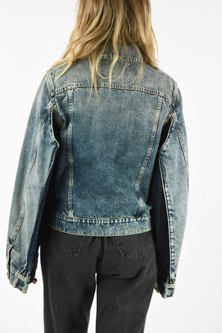 MM1 GIUBBOTTO IN DENIM CROP