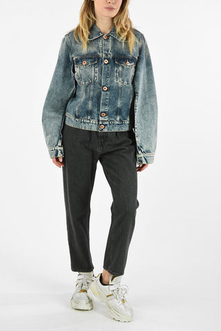 MM1 GIUBBOTTO IN DENIM CROP