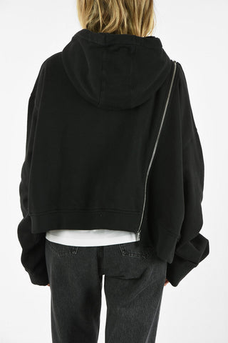 MM1 SIDE ZIP LOOPBACK CROPPED BOXY FIT HOODIE