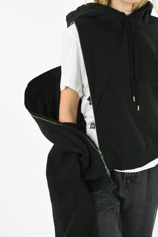 MM1 SIDE ZIP LOOPBACK CROPPED BOXY FIT HOODIE