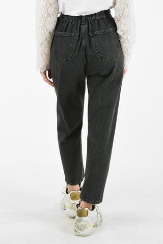 MM6 HIGH-RAISE BANANA STONED WASH JEANS