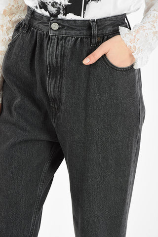 MM6 HIGH-RAISE BANANA STONED WASH JEANS