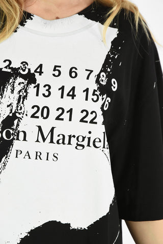 MM0 OVERSIZED SPRAY-PAINTING-EFFECT T-SHIRT