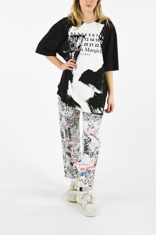 MM0 OVERSIZED SPRAY-PAINTING-EFFECT T-SHIRT