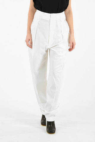 MM0 HIGH WAIST DOUBLE PLEATS WIDE PANTS