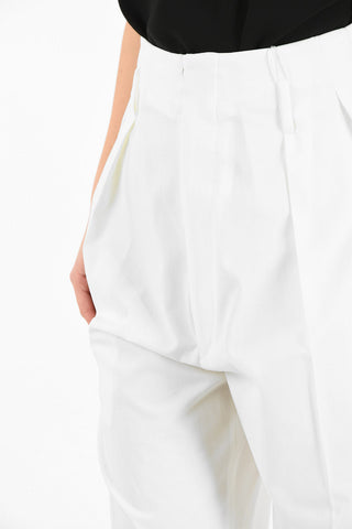 MM0 HIGH WAIST DOUBLE PLEATS WIDE PANTS