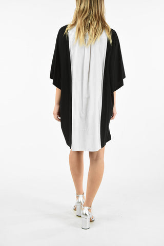 MM6 STRIPED DETAILS SHORT SLEEVE MINI SHIRTDRESS