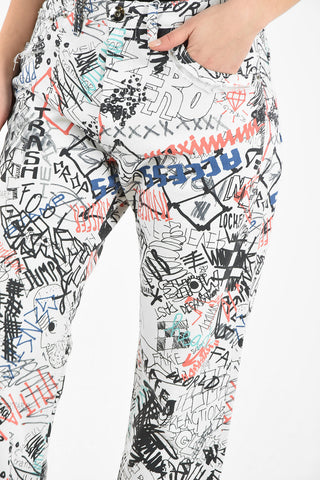 MM1 GRAFFITI SPLATTER STRAIGHT FIT JEANS