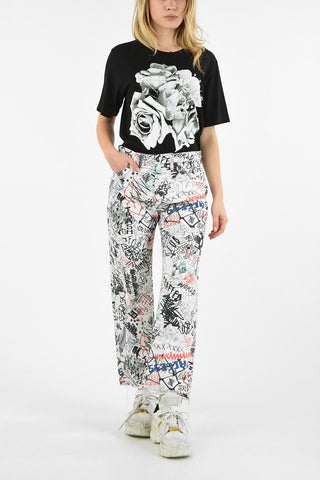 MM1 GRAFFITI SPLATTER STRAIGHT FIT JEANS