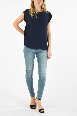 GIOGIO ARMANI silk back-zip fastening blouse