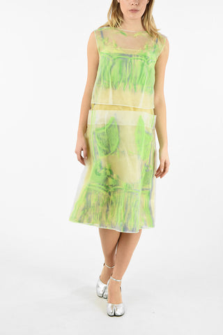 MM0 VESTITO SHEER SPAGHETTI STRAP