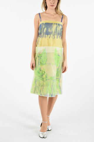 MM0 VESTITO SHEER SPAGHETTI STRAP
