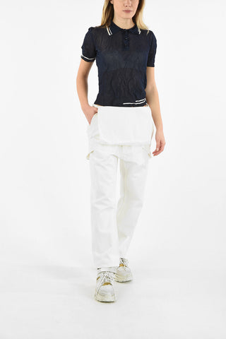 MM0 LUREX CREASED EFFECT POLO