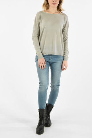 Cashmere Crew-Neck HANG Sweater