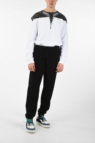 Cotton CROSS Joggers with Drawstring Closure and Jetted Pockets