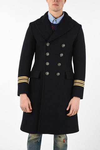 Wool double breasted Chesterfield coat