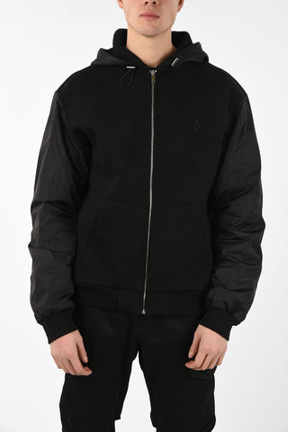 Padded CROSS BONDED Hoodie with Zip Closure