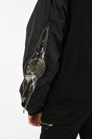Padded CROSS BONDED Hoodie with Zip Closure 