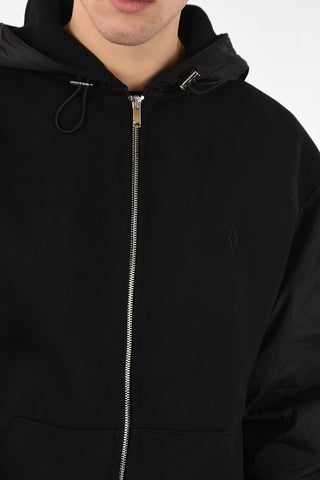 Padded CROSS BONDED Hoodie with Zip Closure 