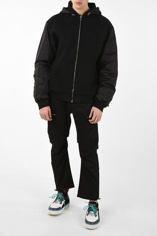 Padded CROSS BONDED Hoodie with Zip Closure 