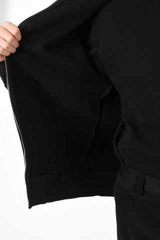 Padded CROSS BONDED Hoodie with Zip Closure 