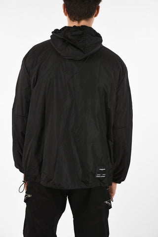 Printed COUNTY TAPE Windbreaker with Drawstring
