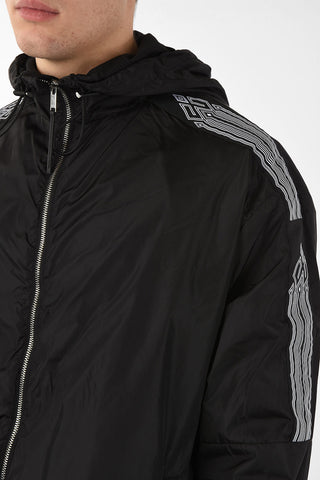 Printed COUNTY TAPE Windbreaker with Drawstring