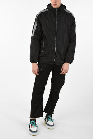 Printed COUNTY TAPE Windbreaker with Drawstring