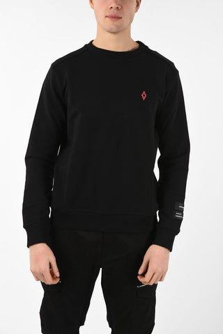 Cotton Embroidered BITMAP GAUCHO Crew-Neck Sweatshirt