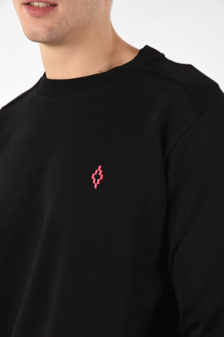 Cotton Embroidered BITMAP GAUCHO Crew-Neck Sweatshirt