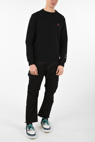 Cotton Embroidered BITMAP GAUCHO Crew-Neck Sweatshirt