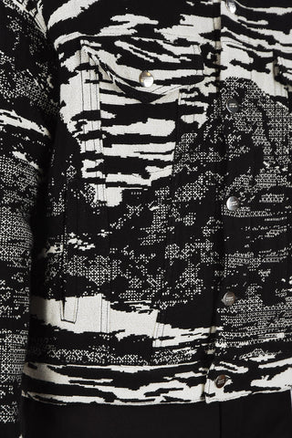 Utility ALL OVER-PRINT MOUNTAINS Jacket with Snap Buttons