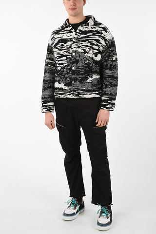 Utility ALL OVER-PRINT MOUNTAINS Jacket with Snap Buttons