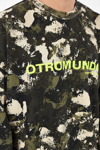 Cotton Camouflage Oversized OTROMUNDO Sweatshirt