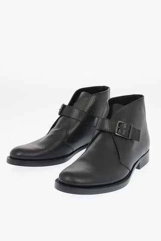 Stivaletti Monk in pelle