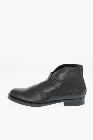 Stivaletti Monk in pelle