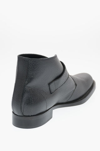 Stivaletti Monk in pelle