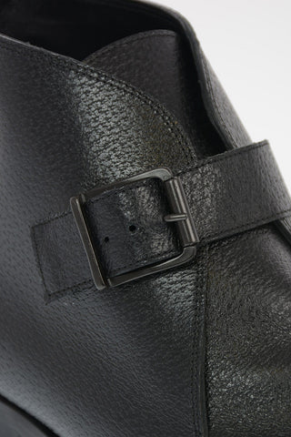 Stivaletti Monk in pelle